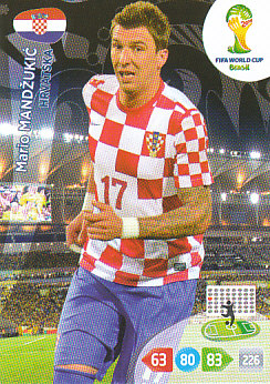 Mario Mandzukic Croatia Panini 2014 World Cup #200